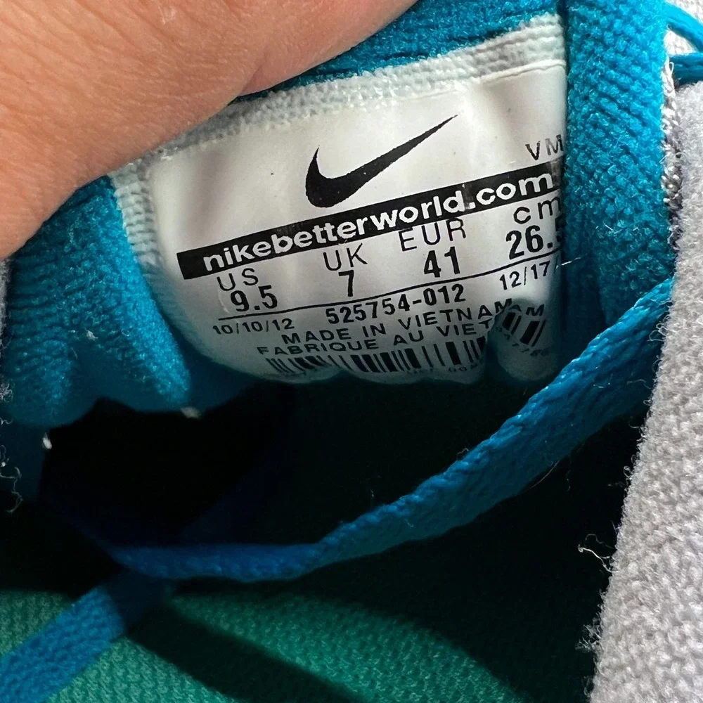 Nike Flex Experience RN 525754-012 Womens 9.5 Running Shoes‎ Gray Blue Sneaker